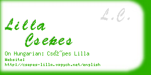 lilla csepes business card